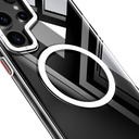 Samsung Galaxy S24 Ultra Uyumlu Kılıf Magsafe Şarj Özellikli Sararmaya Karşı Dayanıklı Youngkit Clear Crystal Serisi Kapak - 3