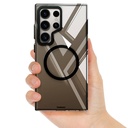 Samsung Galaxy S24 Ultra Uyumlu Kılıf Magsafe Şarj Özellikli Sararmaya Karşı Dayanıklı Youngkit Clear Crystal Serisi Kapak - 6