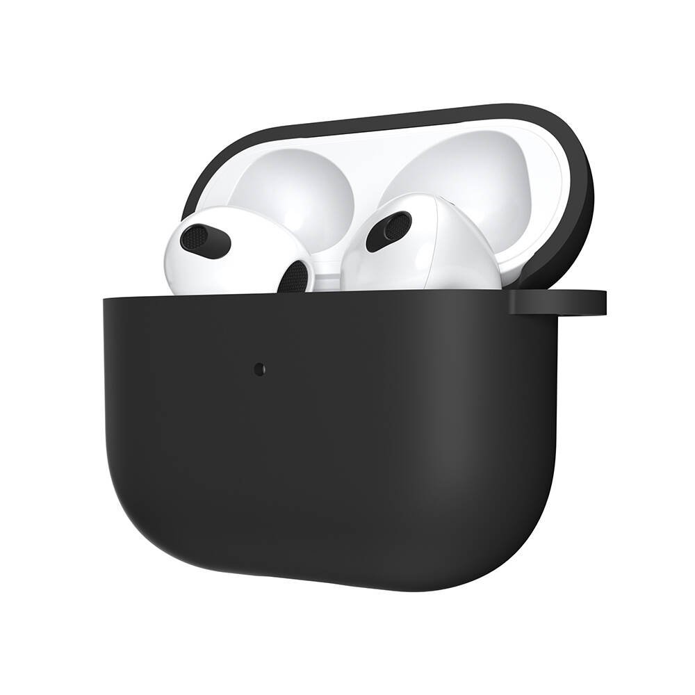 Apple Airpods 3. Nesil Uyumlu Kılıf Yumuşak Dokunuşlu Likit Silikon Tasarımlı Lisanslı Switcheasy Skin Kapak - 4