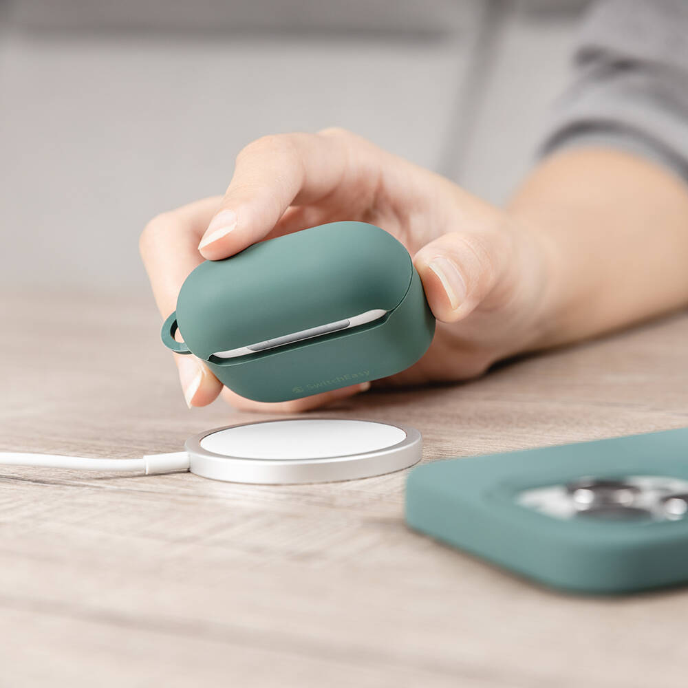 Apple Airpods 3. Nesil Uyumlu Kılıf Yumuşak Dokunuşlu Likit Silikon Tasarımlı Lisanslı Switcheasy Skin Kapak - 24