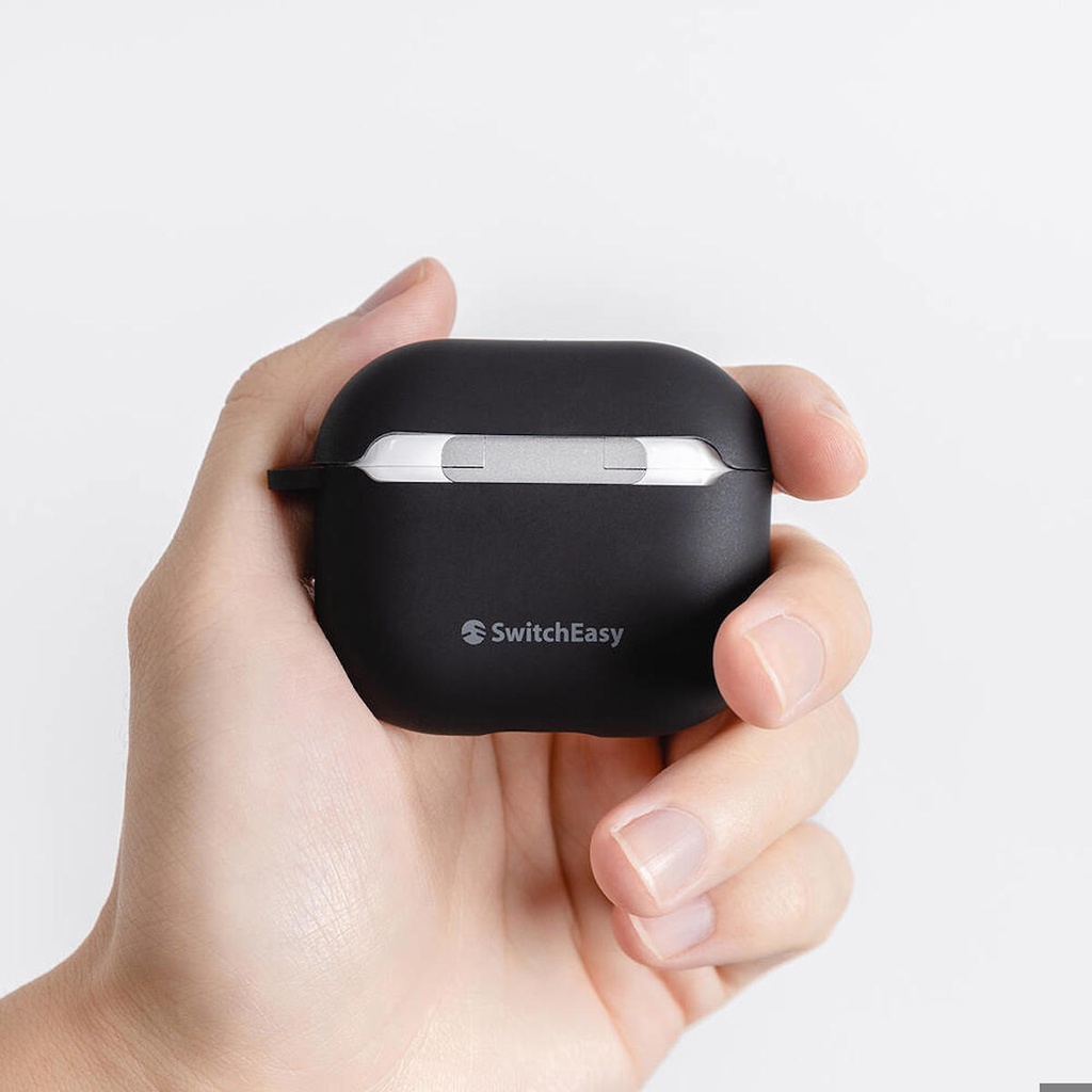 Apple Airpods 3. Nesil Uyumlu Kılıf Yumuşak Dokunuşlu Likit Silikon Tasarımlı Lisanslı Switcheasy Skin Kapak