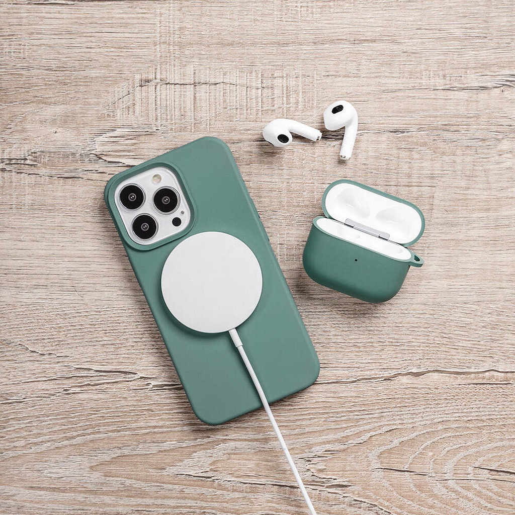 Apple Airpods 3. Nesil Uyumlu Kılıf Yumuşak Dokunuşlu Likit Silikon Tasarımlı Lisanslı Switcheasy Skin Kapak