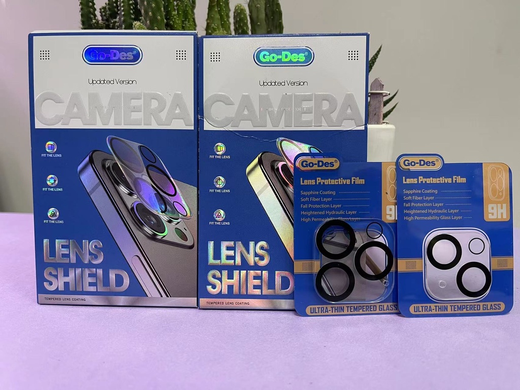 Apple iPhone 15 Uyumlu Go Des Lens Shield CL-14 Kamera Lens Koruyucu - 2