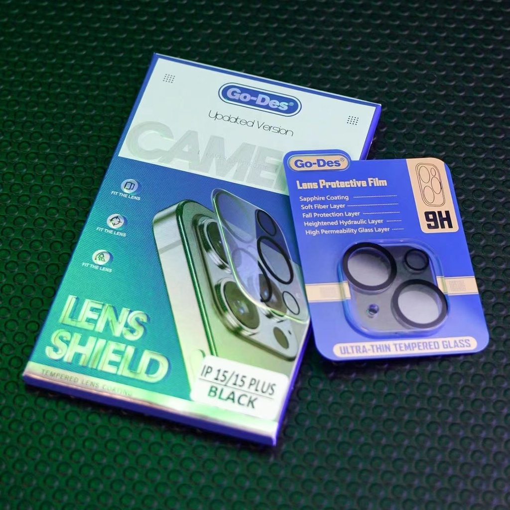 Apple iPhone 15 Uyumlu Go Des Lens Shield CL-14 Kamera Lens Koruyucu - 3