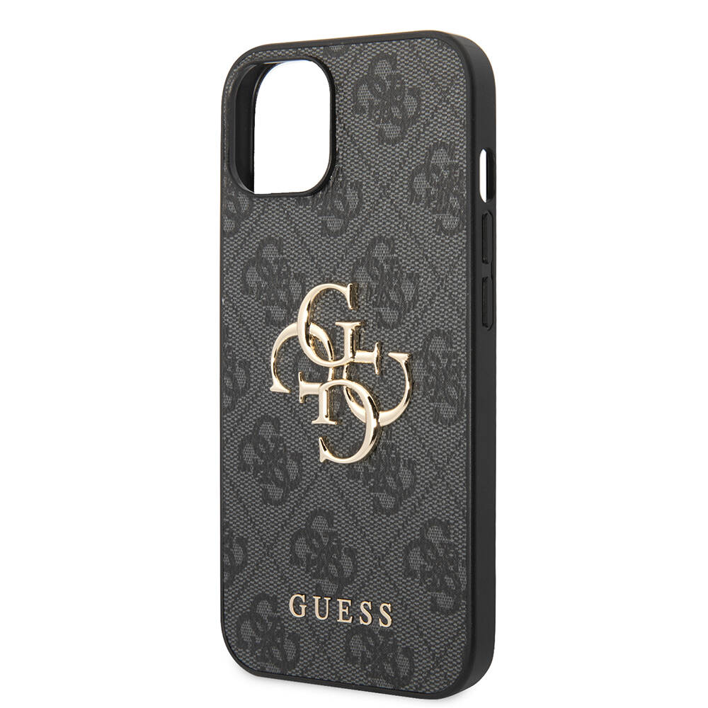 Apple iPhone 14 Uyumlu Kılıf Guess PU Deri Büyük Metal Logo Dizaynlı Kapak - 11