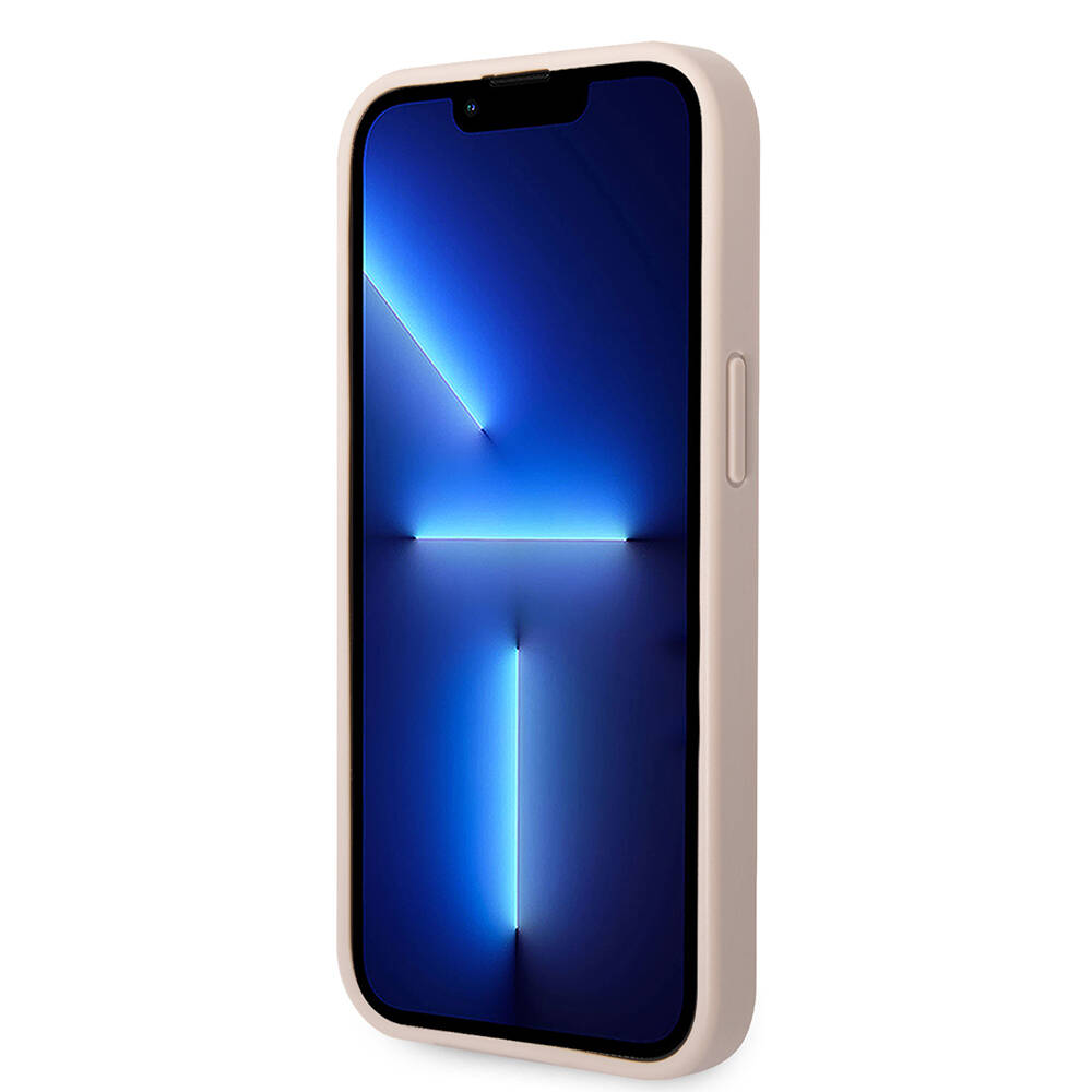 Apple iPhone 14 Uyumlu Kılıf Guess PU Deri Büyük Metal Logo Dizaynlı Kapak - 17