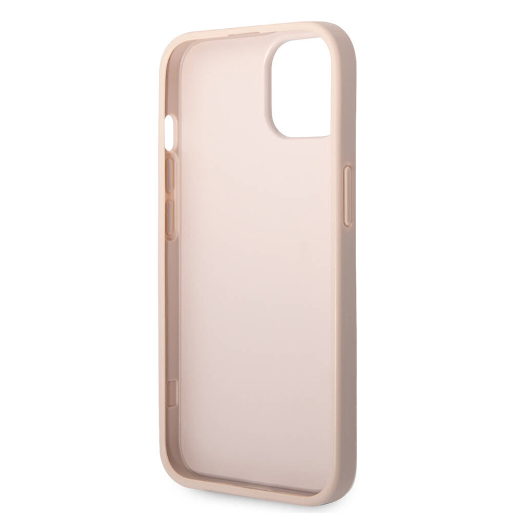 Apple iPhone 14 Uyumlu Kılıf Guess PU Deri Büyük Metal Logo Dizaynlı Kapak - 19