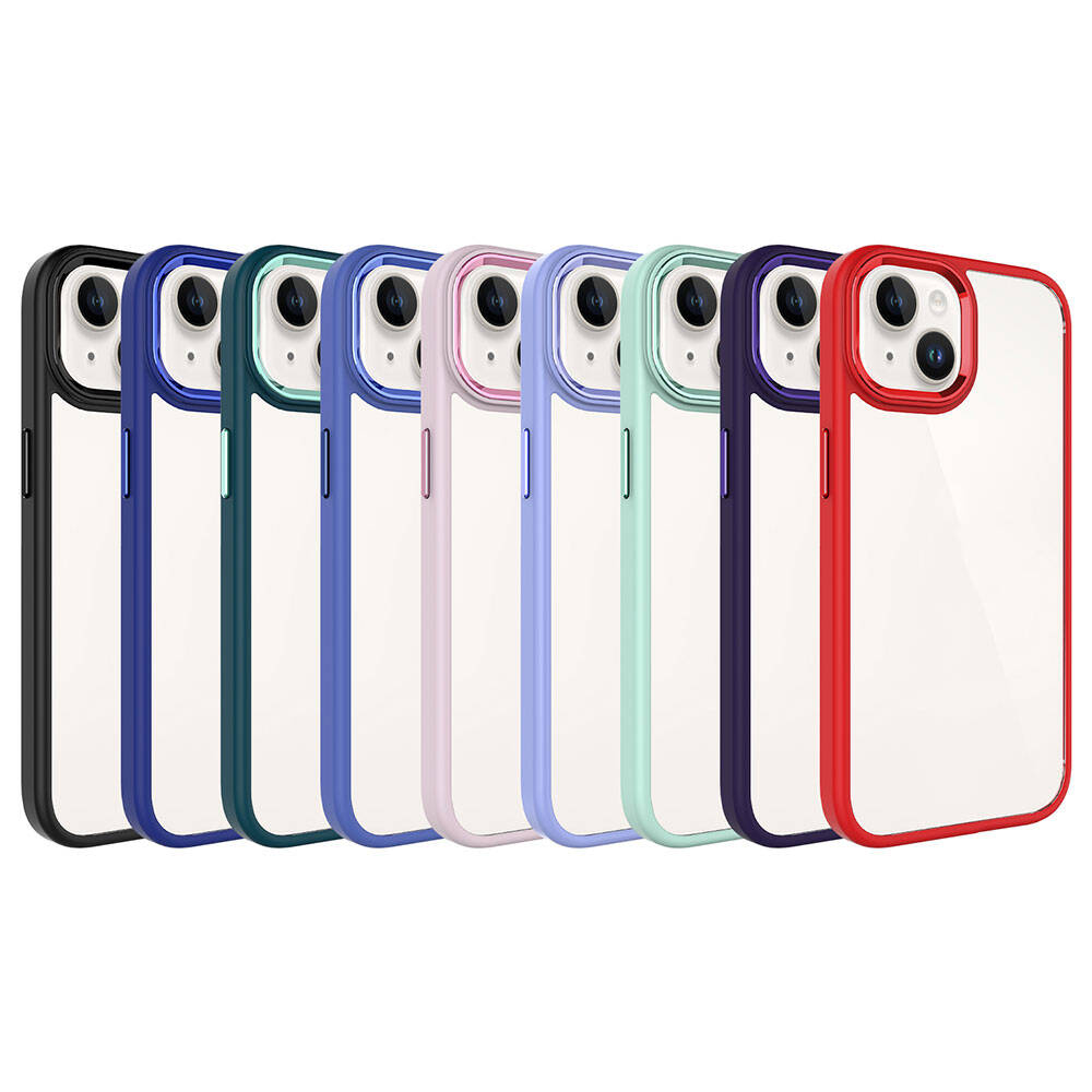 Apple iPhone 15 Plus Uyumlu Kılıf Zore Krom Kapak - 1