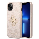 Apple iPhone 14 Uyumlu Kılıf Guess PU Deri Büyük Metal Logo Dizaynlı Kapak