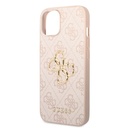 Apple iPhone 14 Uyumlu Kılıf Guess PU Deri Büyük Metal Logo Dizaynlı Kapak