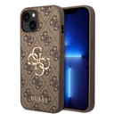 Apple iPhone 14 Uyumlu Kılıf Guess PU Deri Büyük Metal Logo Dizaynlı Kapak