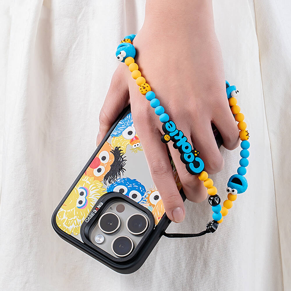 Casebang Cookie ve Elmo Sesame Street Telefon Bilek Askı İpi - 5