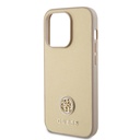 Apple iPhone 14 Pro Max Uyumlu Kılıf Guess Orjinal Lisanslı Deri 4G Metal Logo Strass Kapak