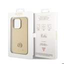 Apple iPhone 14 Pro Max Uyumlu Kılıf Guess Orjinal Lisanslı Deri 4G Metal Logo Strass Kapak