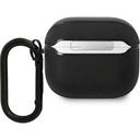 Apple Airpods 3. Nesil Uyumlu Kılıf BMW Orjinal Lisanslı PU Deri Mavi Beyaz Çizgili Metal Logolu Kapak