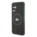 Samsung Galaxy S24 Uyumlu Kılıf Lacoste Orjinal Lisanslı Magsafe Şarj Özellikli Çift Katmanlı Timsah Logolu Blend Monogram Kapak - 8