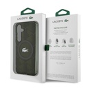 Samsung Galaxy S24 Uyumlu Kılıf Lacoste Orjinal Lisanslı Magsafe Şarj Özellikli Çift Katmanlı Timsah Logolu Blend Monogram Kapak - 13