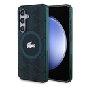 Samsung Galaxy S24 Uyumlu Kılıf Lacoste Orjinal Lisanslı Magsafe Şarj Özellikli Çift Katmanlı Timsah Logolu Blend Monogram Kapak - 14