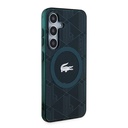 Samsung Galaxy S24 Uyumlu Kılıf Lacoste Orjinal Lisanslı Magsafe Şarj Özellikli Çift Katmanlı Timsah Logolu Blend Monogram Kapak - 16