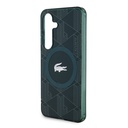 Samsung Galaxy S24 Uyumlu Kılıf Lacoste Orjinal Lisanslı Magsafe Şarj Özellikli Çift Katmanlı Timsah Logolu Blend Monogram Kapak - 18