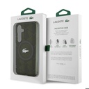 Samsung Galaxy S24 Uyumlu Kılıf Lacoste Orjinal Lisanslı Magsafe Şarj Özellikli Çift Katmanlı Timsah Logolu Blend Monogram Kapak