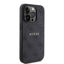 Apple iPhone 15 Pro Uyumlu Kılıf Guess Orjinal Lisanslı Magsafe Şarj Özellikli 4G Desenli Yazı Logolu Kapak - 3