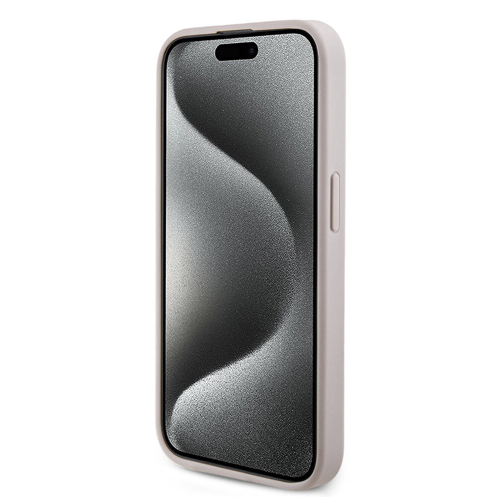 Apple iPhone 15 Pro Max Uyumlu Kılıf Guess Orjinal Lisanslı Magsafe Şarj Özellikli 4G Desenli Yazı Logolu Kapak - 17