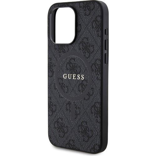 Apple iPhone 15 Pro Max Uyumlu Kılıf Guess Orjinal Lisanslı Magsafe Şarj Özellikli 4G Desenli Yazı Logolu Kapak
