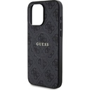 Apple iPhone 15 Pro Max Uyumlu Kılıf Guess Orjinal Lisanslı Magsafe Şarj Özellikli 4G Desenli Yazı Logolu Kapak