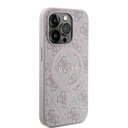 Apple iPhone 15 Pro Max Uyumlu Kılıf Guess Orjinal Lisanslı Magsafe Şarj Özellikli 4G Desenli Yazı Logolu Kapak