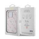 Apple iPhone 15 Pro Max Uyumlu Kılıf Guess Orjinal Lisanslı Magsafe Şarj Özellikli 4G Desenli Yazı Logolu Kapak