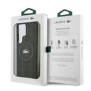Samsung Galaxy S24 Ultra Uyumlu Kılıf Lacoste Orjinal Lisanslı Magsafe Şarj Özellikli Çift Katmanlı Timsah Logolu Blend Monogram Kapak - 14