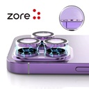 Apple iPhone 15 Pro Uyumlu Zore CL-12 Premium Safir Parmak İzi Bırakmayan Anti-Reflective Kamera Lens Koruyucu - 1