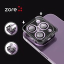 Apple iPhone 15 Pro Uyumlu Zore CL-12 Premium Safir Parmak İzi Bırakmayan Anti-Reflective Kamera Lens Koruyucu - 2