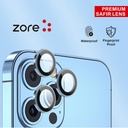 Apple iPhone 15 Pro Uyumlu Zore CL-12 Premium Safir Parmak İzi Bırakmayan Anti-Reflective Kamera Lens Koruyucu - 4