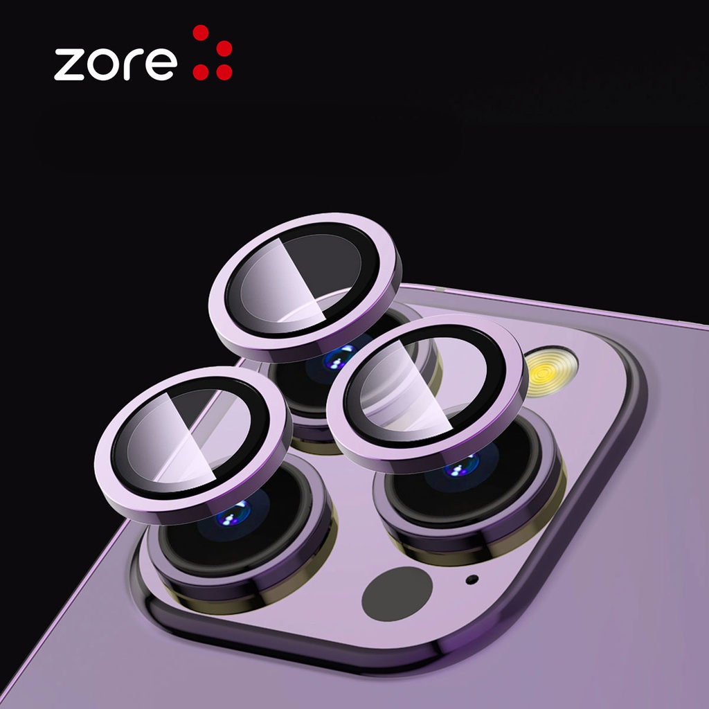 Apple iPhone 15 Pro Uyumlu Zore CL-12 Premium Safir Parmak İzi Bırakmayan Anti-Reflective Kamera Lens Koruyucu - 6