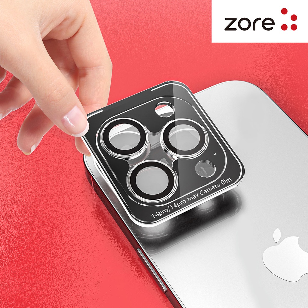Apple iPhone 15 Pro Uyumlu Zore CL-12 Premium Safir Parmak İzi Bırakmayan Anti-Reflective Kamera Lens Koruyucu - 7
