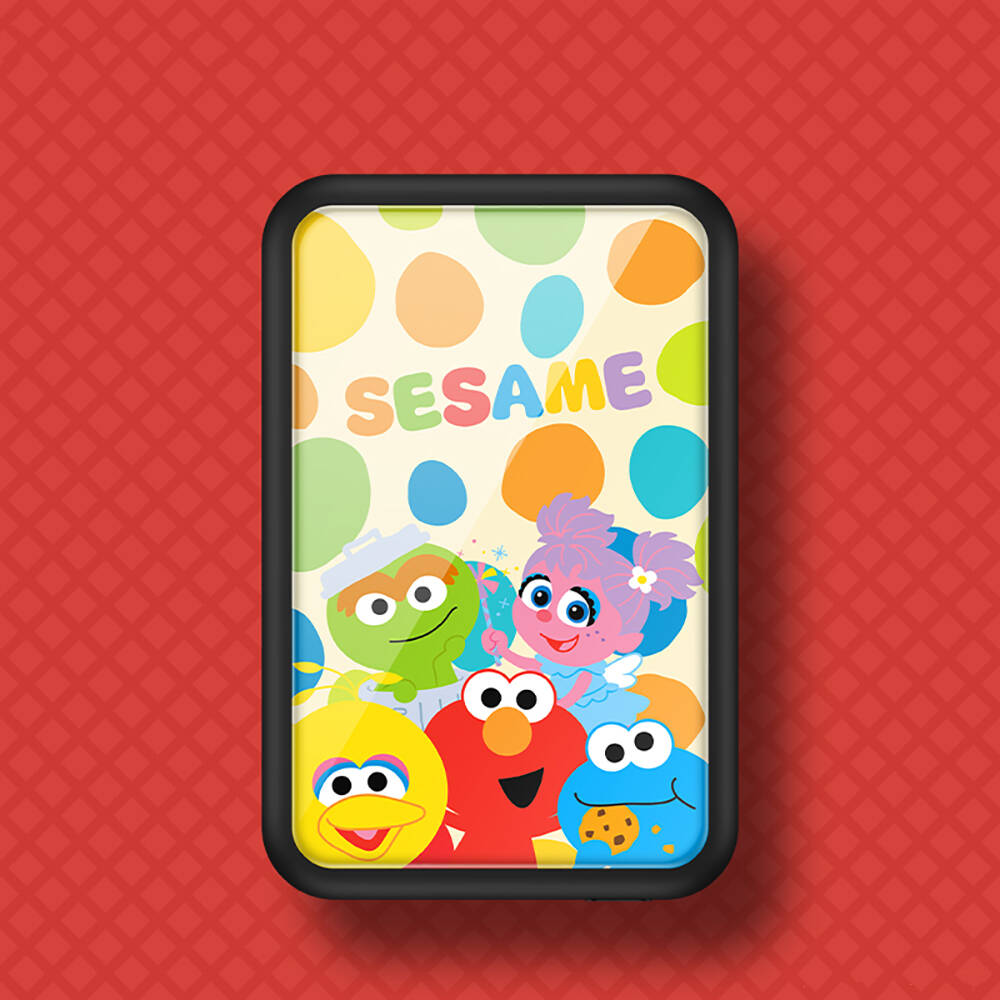 Casebang MP12 Battery Pack Q Sesame Street Serisi Kablosuz Taşınabilir Powerbank 6000mAh - 1
