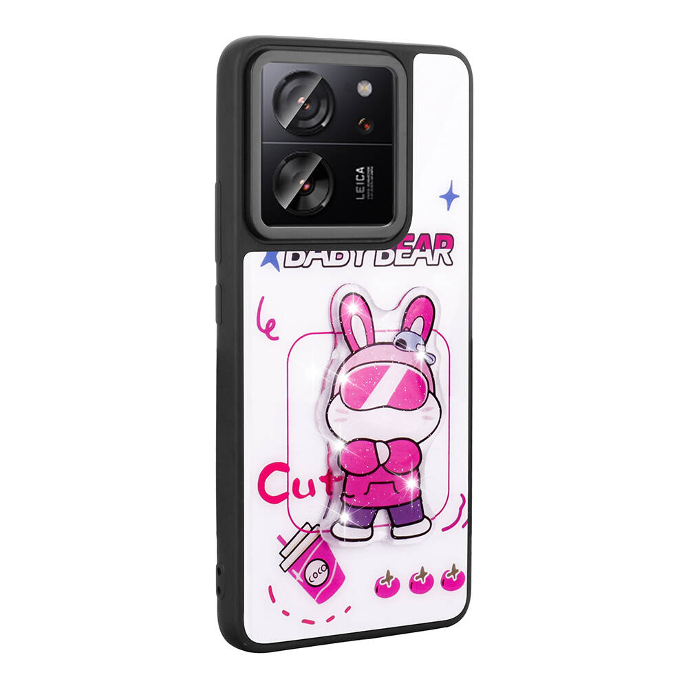 Xiaomi Mi 13T Uyumlu Kılıf Parlayan Kabartmalı İkonik Figürlü Zore Amas Silikon Kapak - 6