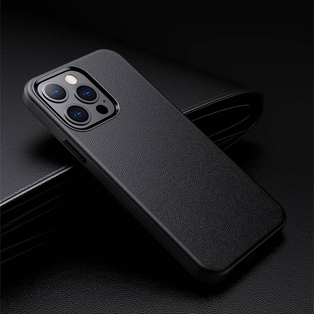 Apple iPhone 14 Pro Max Uyumlu Kılıf Magsafe Şarj Özellikli PU Deri Zore Adora Kapak - 12