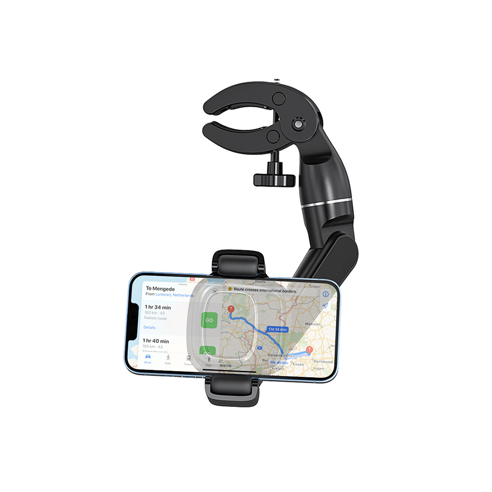 Wiwu CH039 Araç İçi Dikiz Aynası 360 Derece Dönebilen Oynar Başlıklı Telefon Tutucu - 4