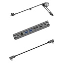Wiwu A821CH 8in1 Hub Bağlantı İstasyonlu Notebook Laptop Standı PD3.0/USB3.0/RJ45 (1000Mbps)/SD/TF/HDMI (4K@30Hz) - 2