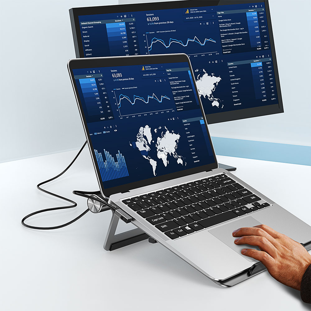 Wiwu A821CH 8in1 Hub Bağlantı İstasyonlu Notebook Laptop Standı PD3.0/USB3.0/RJ45 (1000Mbps)/SD/TF/HDMI (4K@30Hz) - 9