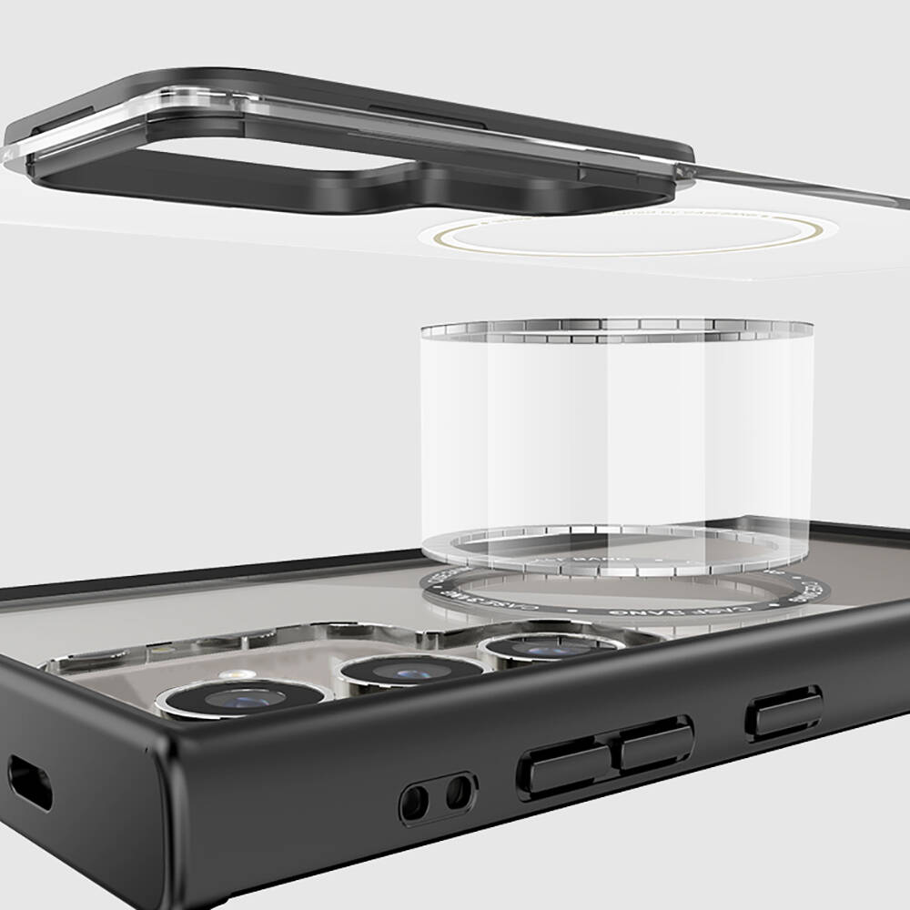 Samsung Galaxy S24 Plus Uyumlu Kılıf Magsafe Şarj Özellikli Casebang Body Frame Kapak - 6