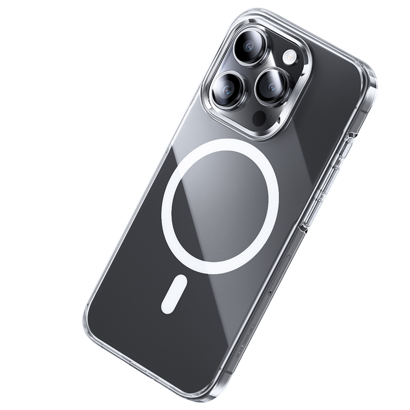 Apple iPhone 15 Pro Max Uyumlu Kılıf Magsafe Şarj Özellikli Benks ​​​​​​Crystal Serisi Şeffaf Kapak - 12