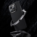 Apple iPhone 15 Pro Max Uyumlu Kılıf Magsafe Özellikli Karbon Fiber Benks Essential ArmorAir 600D Kevlar Kapak - 5