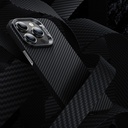 Apple iPhone 15 Pro Max Uyumlu Kılıf Magsafe Özellikli Karbon Fiber Benks Essential ArmorAir 600D Kevlar Kapak - 6