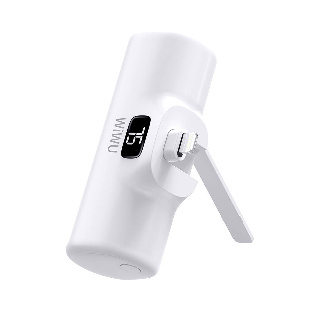Wiwu Wi-P017 Capsule Serisi 2in1 Mini Taşınabilir Standlı Lightning Powerbank 5000mAh - 3