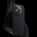 Apple iPhone 15 Pro Uyumlu Kılıf Karbon Fiber Magsafe Şarj Özellikli Benks Hybrid ArmorPro 600D Kevlar Kapak - 1