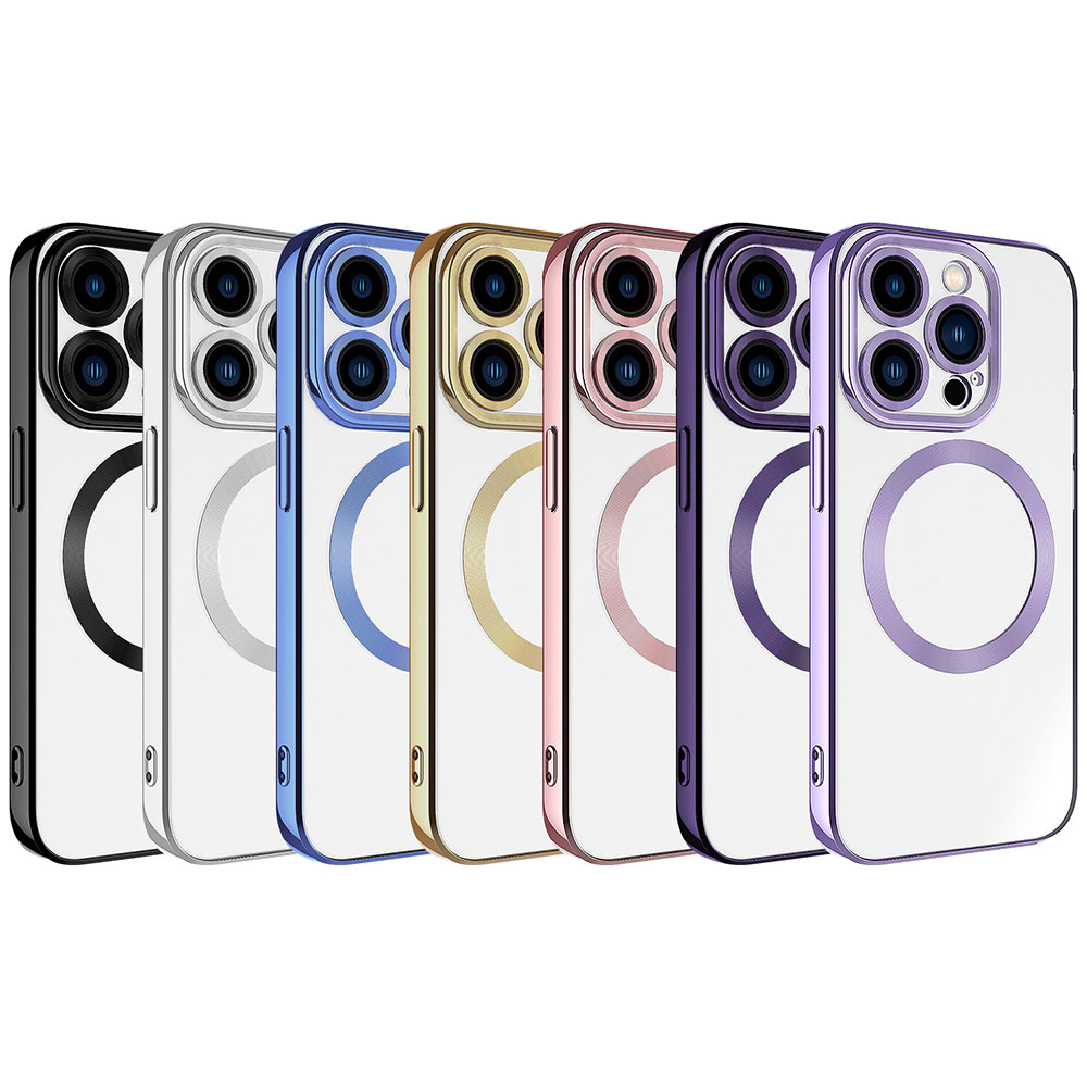 Apple iPhone 15 Pro Max Uyumlu Kılıf Magsafe Wireless Şarj Özellikli Zore Setro Silikon - 1